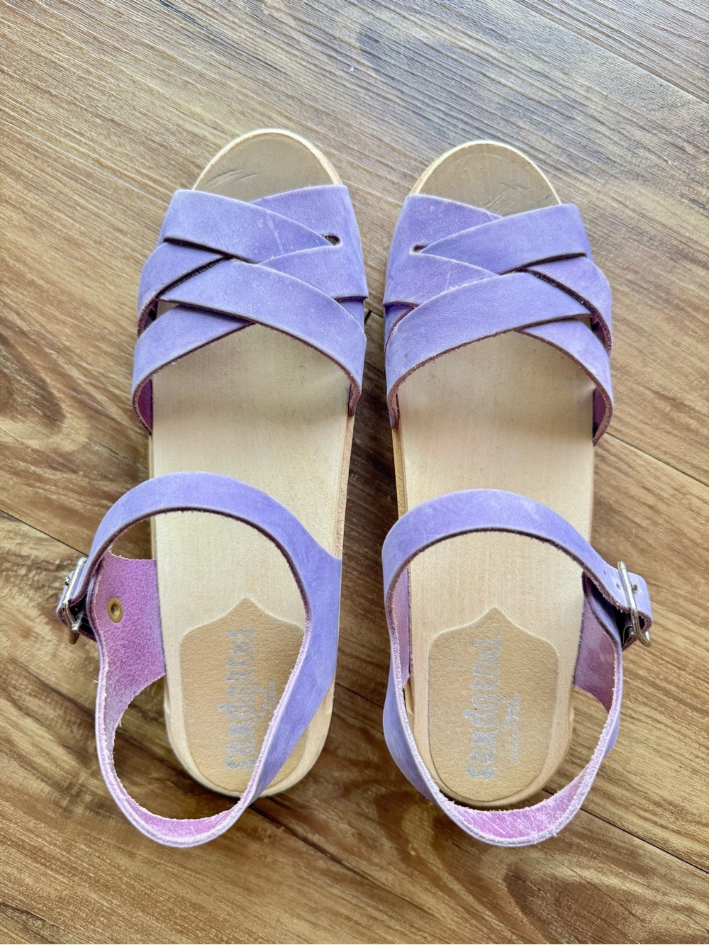 Sandgrens Rio Grande Low Clog Sandal Sz 40 Purple